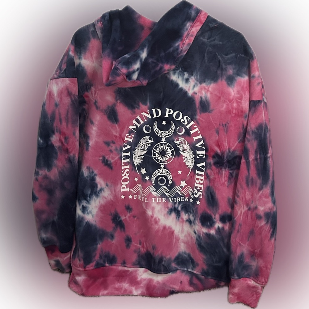 Tie dye zip up sweatshirt